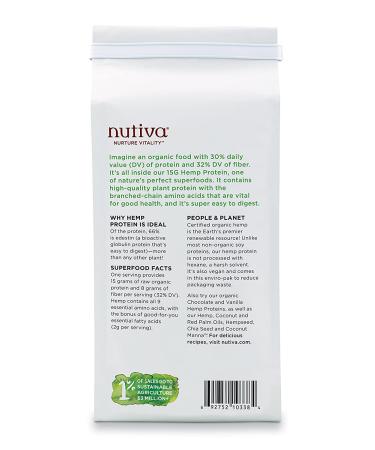 Nutiva Organic Hemp Protein Powder 1.87 lbs | Plant-Based Superfood for Protein Boost - Buy Online on GoSupps.com
