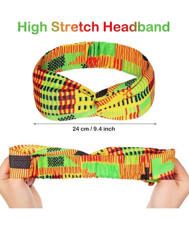 Willbond 8-Piece African Headband Set - Boho Printed Elastic Headbands for Women and Girls - Yoga Sports Workout Hair Accessories - Buy Online on GoSupps.com