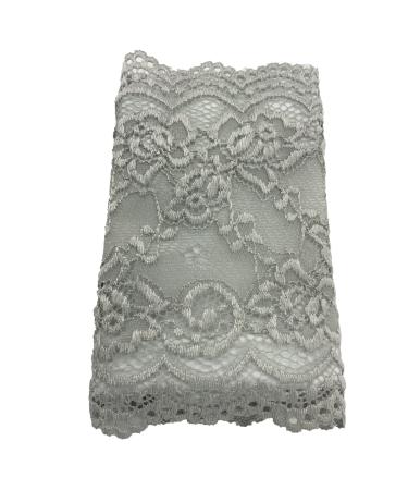 LINED' LACE PICC Line Sleeve Cover for Cancer Chemo Diabetes Freestyle Libre Lymes Disease (LINED 6" GREY)