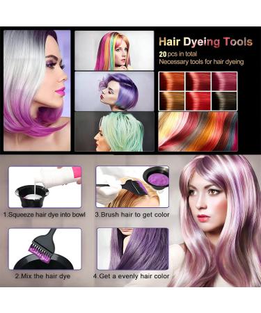 20-Part Hair Dye Set for International Shipping | Complete Hair Coloring Kit with Bleaching Tools Bowls Gloves & More - Buy Online on GoSupps.com