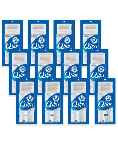 Q-tips Cotton Swabs For Hygiene and Beauty Care Original Cotton Swab Made With 100% Cotton 500 Count (Pack of 12) - Buy Online on GoSupps.com
