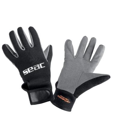 SEAC Amara Comfort, 1.5 mm Neoprene Diving Gloves for Scuba Diving and Freediving Large
