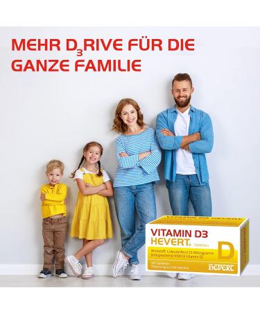 Buy Vitamin D3 Hevert 1000 IU Tablets - 200 Tablets | Boost Immunity & Health | Fast International Shipping - Buy Online on GoSupps.com