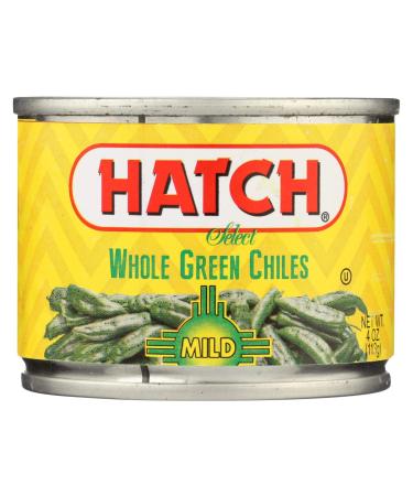 Hatch Whole Green Chiles Mild 4 Ounce (Pack of 6)