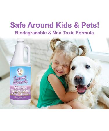Carpet Miracle Lavender 32 Fl Oz - Deep Stain & Odor Remover for Machine Use - Rug, Upholstery, and Carpet Cleaner - Light Lavender Scent - Pack of 1 - Buy Online on GoSupps.com