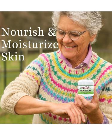 Grace Harbor MSM Cream Skin Joint & Muscle Rub with Goat Milk Vitamin E & Essential Oils Nourishing Skin Moisturizer Anti-Aging Cream & Comforting Body Rub 4 oz 4 Ounce - Buy Online on GoSupps.com