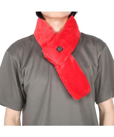 Neck Heating Pillow - Washable Electric Neck Wrap with USB 3 Temperature Settings - Thermal Support Scarf for Men & Women (Red) | Winter Outdoor Comfort - Buy Online on GoSupps.com