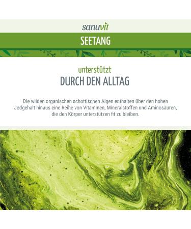 Sanuvit Bio-Seang 500 mg - Vegan Biological Algae & Bio Kelp | High Iodine (335 g) | 60 Capsules | Premium Quality from Austria - Buy Online on GoSupps.com