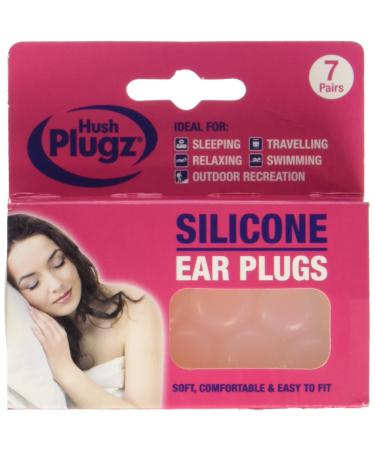 Hush Plugz 3921 Silicone Ear Plugs (7 Pack)