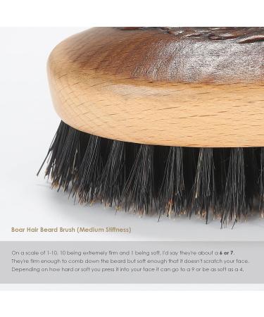 BESTOOL Beard Brush and Comb Set for Men - Wooden Base Boar Bristle Beard Brush - Grooming Beards and Mustaches - Great Gifts for Men - Buy Online on GoSupps.com
