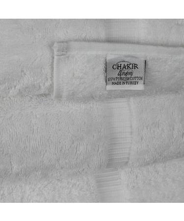 Chakir Turkish Linens Turkish Cotton Luxury Hotel & Spa Bath Towel Set - White (Set of 4) - Buy Online on GoSupps.com