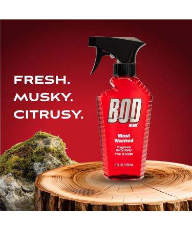 BOD man Fragrance Body Sprays Dark Ice 8 Fluid Ounce and Most Wanted 8 Fluid Ounce - Buy Online on GoSupps.com