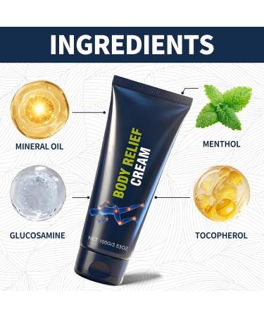 Kubot 2PCS Neuropathy Relief Cream | Contains Capsaicin Arnica Menthol and Glucosamine Suitable for Feet Hands Legs Muscles Joints and Waist Fast Absorption Mild & All Natural - Buy Online on GoSupps.com