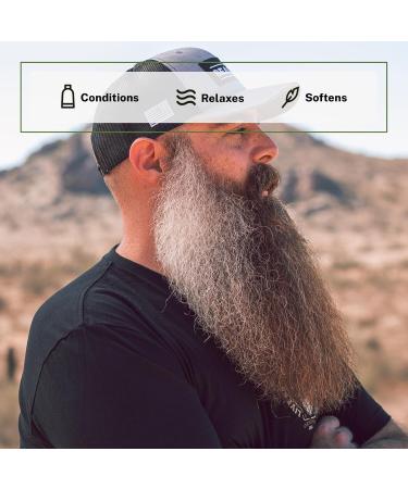 Live Bearded Beard Conditioner - Canyon - All-Natural Facial Hair Care with Biotin & Oils - 8 oz - Strengthens & Softens - Made in the USA - Buy Online on GoSupps.com