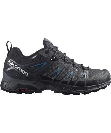 Salomon Men's X Ultra Pioneer CLIMASALOMON Waterproof Hiking Shoes - Size 11 Black/Magnet/Bluesteel - Buy Online on GoSupps.com
