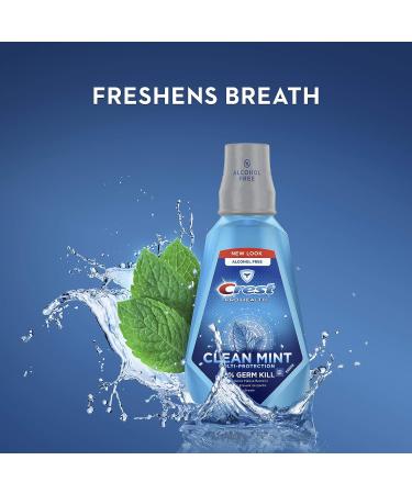 Crest Pro-Health Alcohol-Free Clean Mint Mouthwash 500mL - Buy Online on GoSupps.com