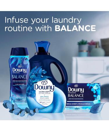 Downy Ultra Soft Fabric Softener Liquid Balance Crisp Rain and Blue Eucalyptus 1.66L 1.66 l (Pack of 1) - Buy Online on GoSupps.com