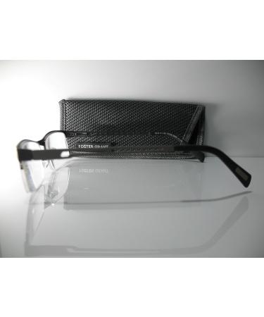 Foster Grant Lamar Men's Gray Stainless Steel Reading Glasses +2.50 | Includes Hard Case & Microfiber Cloth - Shop Now - Buy Online on GoSupps.com