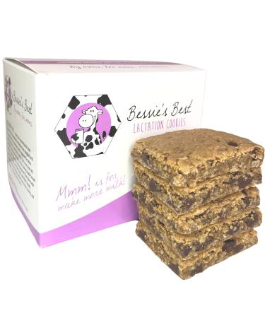 Bessie's Best Lactation Support Cookies - Soft PB Chocolate Chip Lactation Cookies, Lactation Snacks & Breastfeeding Cookies Breast Milk Supply Boost Lactation Cookies for Increased Breast Milk 1 Dozen 12 Count (Pack of 1)