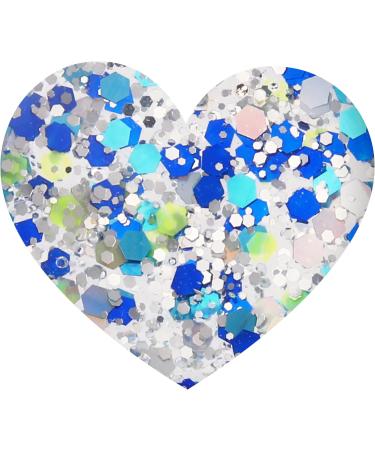 Blue Sky Christmas Kids Nail Varnish Bauble - Snowman Blue Multicolour Glitter 5ml - Buy Online on GoSupps.com