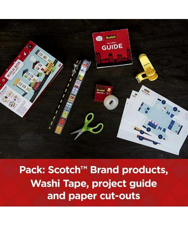 Scotch STEAM Kids Craft Kit  STEM  City Crafter Build Box  Super-Hold Tape  Washi Tape and Dispenser  Scissors  Papercraft Cut-Outs and Guide (STEAM-CB) STEM Activity Pack - Buy Online on GoSupps.com