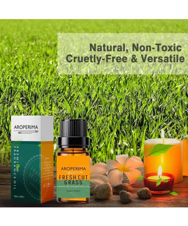 AROPERIMA Fresh Cut Grass Fragrance Oil, Premium Grade Scented Oil for Aroma Diffusers, Perfume, Candle and Soap Making - 10ml - Buy Online on GoSupps.com