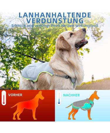 Buy Cool Dog Vest - Reflective & Breathable Cooling Jacket with Ice Bags for Large & Medium Dogs - Summer Protection - Buy Online on GoSupps.com