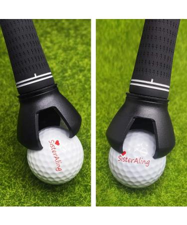 SisterAling Golf Ball Retriever Grabber | 3-Prong Claw Pick Up Tool | Back Saver | Putter Grip Suction Cup | Pack of 3 | Black - Buy Online on GoSupps.com