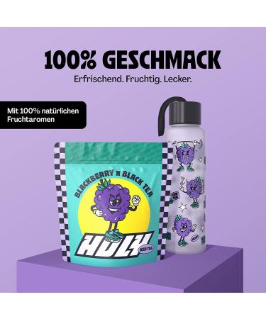 Holy Iced Tea Blackberry X Black Tea - Sugar-Free Vegan & Antioxidant Iced Tea - 35 Portions of 100% Natural Blackberry Flavor - Immunity Booster (245g) - Buy Online on GoSupps.com