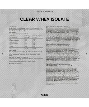 Bulk Clear Whey Isolate Powder Protein Shake Peach Iced Tea 500 g - Buy Online on GoSupps.com