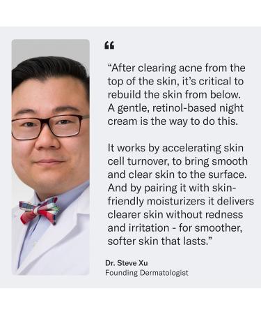 Geologie Acne Treatment Retinol Face Cream | Level 2 Repairing Night Cream for Acne-Prone Skin | Clear System 0.2% Retinol - Buy Online on GoSupps.com