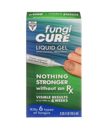 FUNGICURE Anti-Fungal Liquid Gel - Maximum Strength - Kills Exposed Nail-Bed Fungus Ringworm Athlete s Foot - 0.35 fl oz