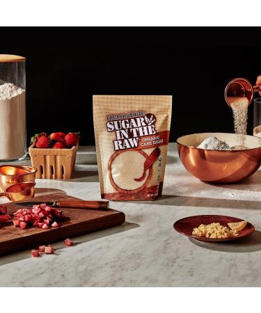 Organic Sugar in the Raw Granulated White Cane Sugar 24oz - Vegan, Gluten-Free & Non-GMO Sweetener for Hot & Cold Drinks, Coffee, Cooking & Baking - Buy Online on GoSupps.com