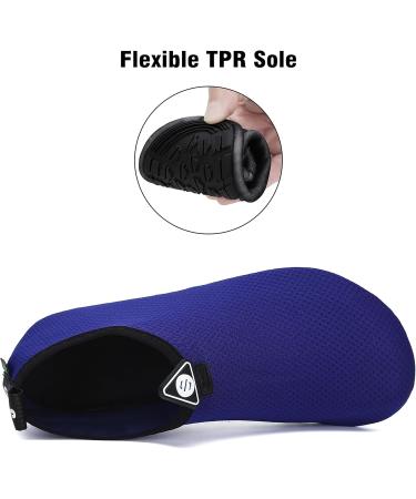 SAGUARO Quick Drying Bathing Shoes for Men & Women - Unisex Beach & Swimming Shoes in Blue EU Size 42/43 - Buy Online on GoSupps.com