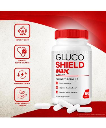 (2 Pack) Gluco Shield Max Original Formula with a Clean Powerful Blend to Help Support Balanced Levels Circulatory Health & Everyday Energy | Easy-to-Swallow Pills for Daily Use (120 Capsules) - Buy Online on GoSupps.com