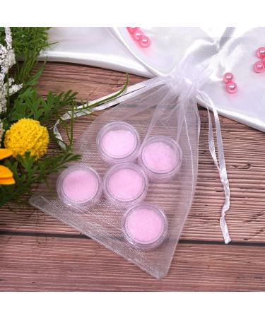 Sumdirect 100 pcs Transparent Cosmetic Containers with Lids for Cream Lip Balm & Lotion + 10 Organza Pouch - Ideal for Travel & DIY Projects - Buy Online on GoSupps.com