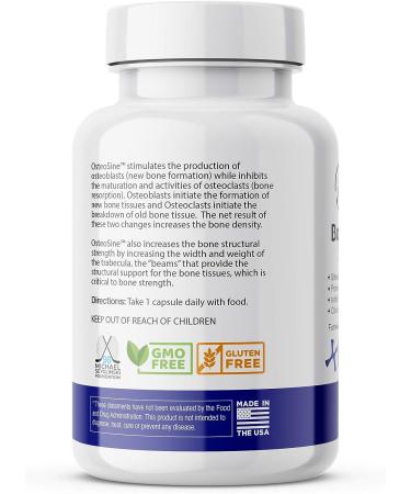 Avani Health Osteosine Bone Growth Support - Boost Bone Calcium Levels - Enhanced Absorption with BioPerine - Gluten-Free - 30 Vegan Capsules - Buy Online on GoSupps.com