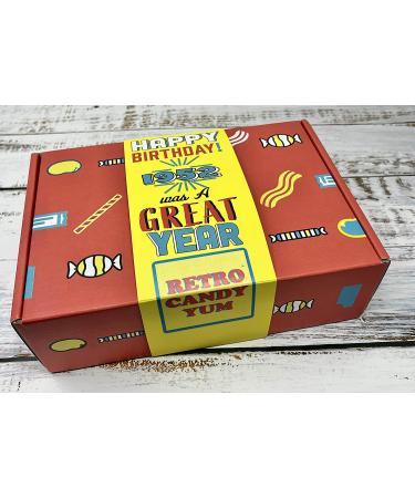 Retro Candy Yum 1952 70th Birthday Gift Box - Nostalgic Candy Mix for 70 Year Old, Born in 1952 - Buy Online on GoSupps.com