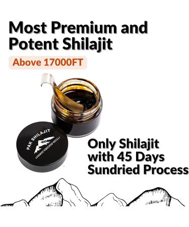 15g Gold Graded Himalayan Shilajit Resin | 85+ Natural Minerals | 80% Fulvic Acid | Organic & Sundried - Buy Online on GoSupps.com