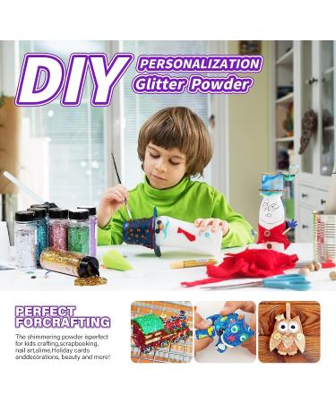 Holographic Light Purple Chunky Glitter Powder - 3.5oz - for Nail, Hair, Epoxy Resin, DIY Art & Holiday Decoration - Buy Online on GoSupps.com