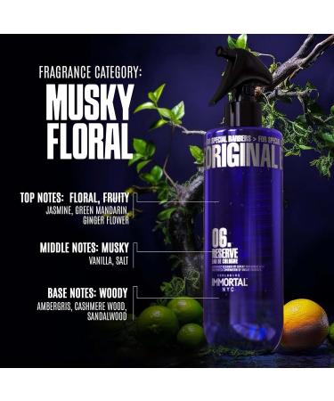 Immortal NYC Reserve 06 After Shave Spray Premier Men's Cologne 17 oz - Exclusive Barbers - Softens Skin - Refreshes/disinfects and Relieves Face and Skin - Moisturizing Formula After Shaving Amber Musky - Buy Online on GoSupps.com