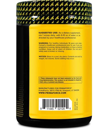 Primaforce BCAA Powder (Pineapple Mango) 7 000mg of 2:1:1 BCAAs Per Serving 30 Servings Per Container Post-Workout Recovery Drink with Amino Acids and Real Salt for Men & Women - Buy Online on GoSupps.com