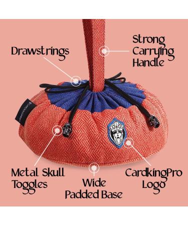 CardKingPro Monstrous Dice Bag - Orange/Blue - Huge 500+ Dice Capacity - 8 Pockets - Perfect for Dice Hoarders - Buy Online on GoSupps.com
