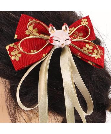 SHERCHPRY Chinese Style Bow Hair Clips Long Tail Tassel Ribbon Hair Barrettes Vintage Hair Clasps Bowknot Hair Slides Clips Decorative Hair Accessories for Festival Party - Buy Online on GoSupps.com
