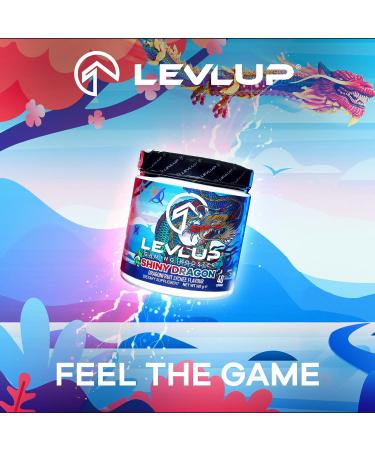 LevlUp Shiny Dragon Gaming Booster - Dragonfruit & Lychee Flavour 320g - 40 Servings - Buy Online on GoSupps.com