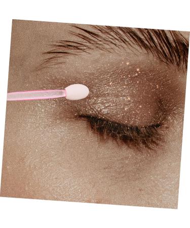 DRESSOOS 100pcs Eye Shadow Stick Dual-ended Eye Stick Brushes Dual Ended Makeup Brush Mini Rubber Cotton Pink 6.20X0.50X0.50CM Pink - Buy Online on GoSupps.com