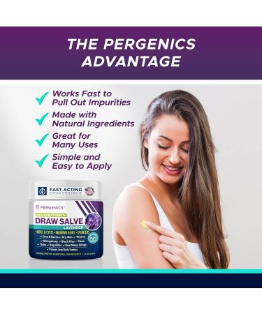 Pergenics Drawing Salve Ointment with Natural Lavender Herbal Extract for ingrown Hair Boil & Cyst Splinter Remover Bug and Spider Bites bee Sting Mosquito bite Itch Poison Ivy 1 oz (1 Pack) 1 Fl Oz (Pack of 1) - Buy Online on GoSupps.com