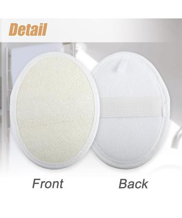 Buy VOCOSTE Exfoliating Loofah Pad Body Scrubber - Shower Sponge for Men & Women | Beige - International Shipping - Buy Online on GoSupps.com