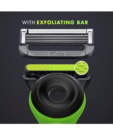 Gillette Labs Exfoliating Razor Razer Limited Edition 5 Blade Refills Travel Case - Buy Online on GoSupps.com