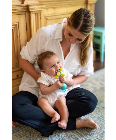 Mobi Gumlii Sensory Teether Rattle - Best Baby Toys 0-6 Months | Teething & Sensory Toys for Newborns | Baby Rattles & Teethers for Boys or Girls - Buy Online on GoSupps.com